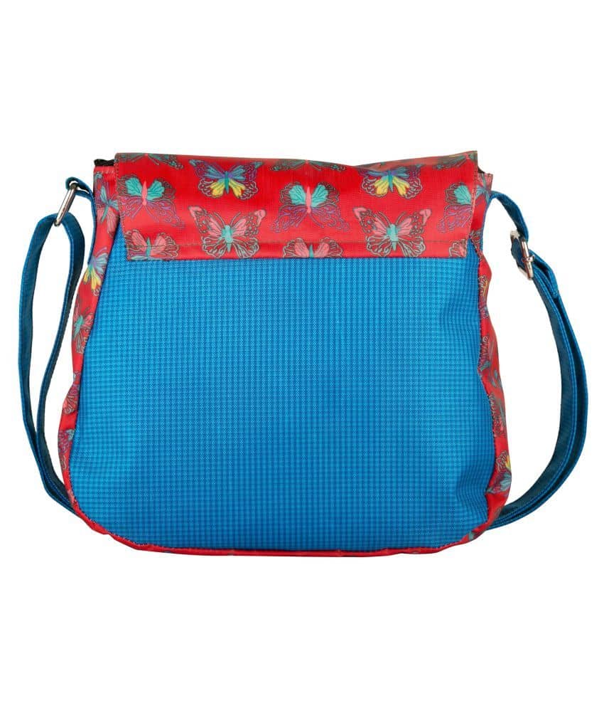 vivinkaa faux leather embroidery handle coffee round sling bag