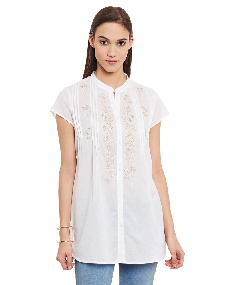 White tunics online Clearance