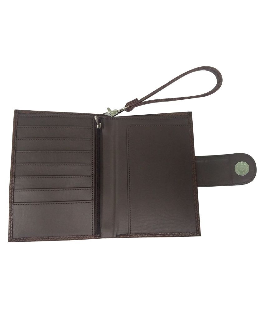 Essart Leather Brown Passport Holder Buy Essart Leather Brown Passport Holder Online at Low