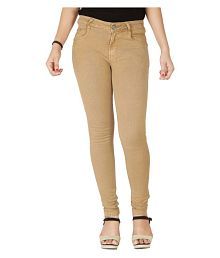 beige colour ladies jeans