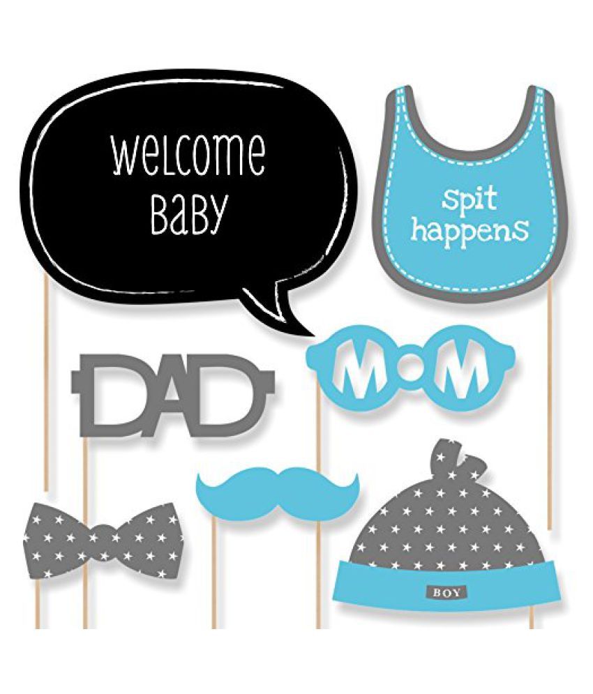 Baby Boy Piece Photo Booth Props Kit 20 Count Buy Baby Boy Piece Photo Booth Props Kit 20 Count Online At Low Price Snapdeal