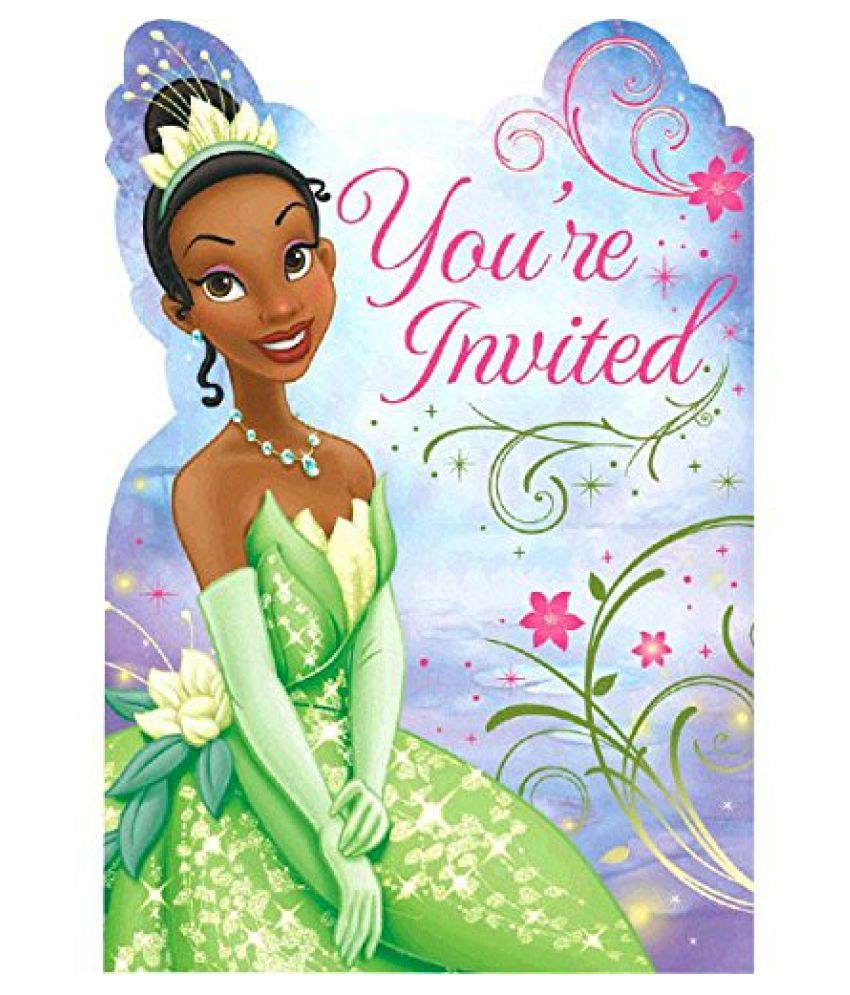 Tiana Enchanted Princess Invitations 8 Invites Cards Birthday