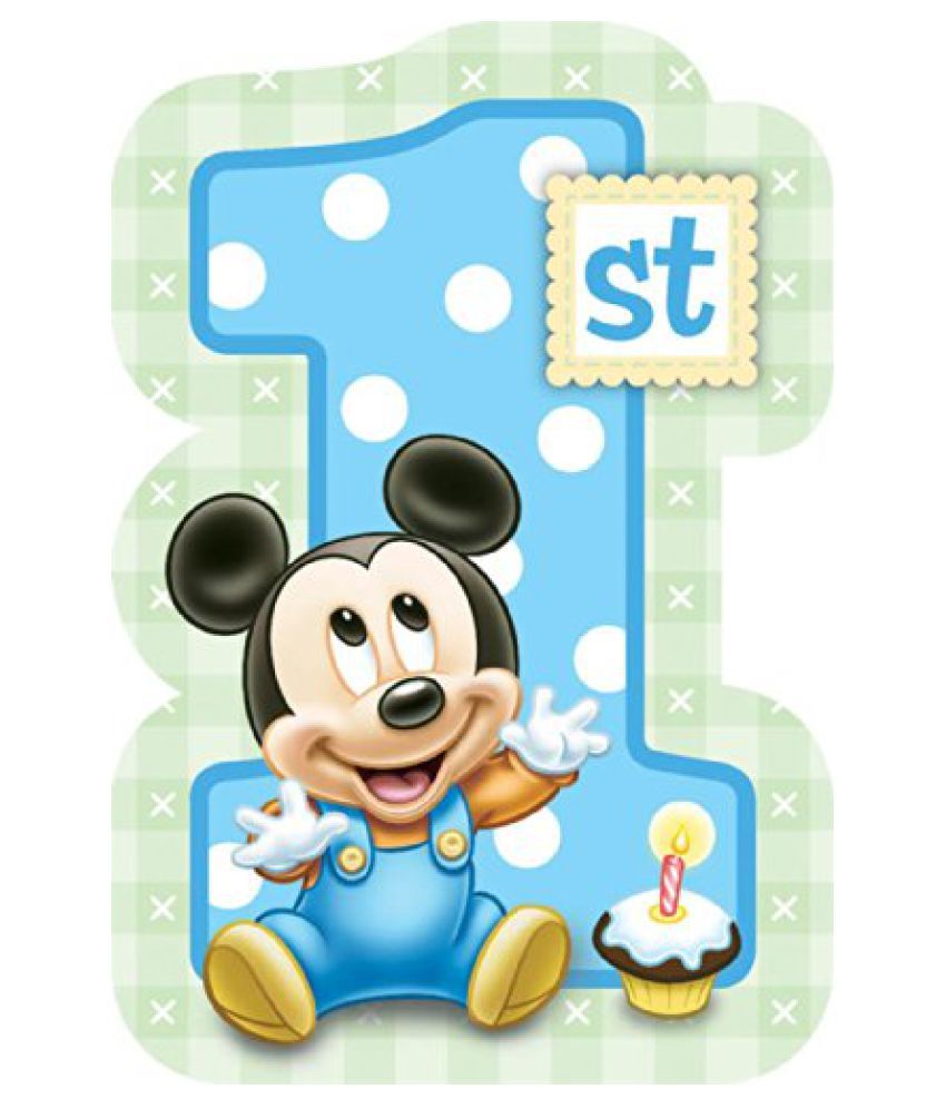 Baby Mickey Mouse 1st Birthday Invitations 8 Invites Disney Party