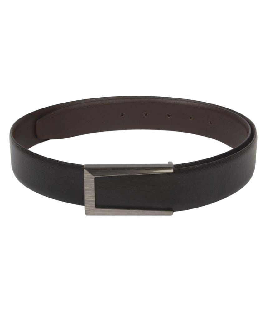 Chisel Black Leather Formal Belts: Buy Online at Low Price in India ...