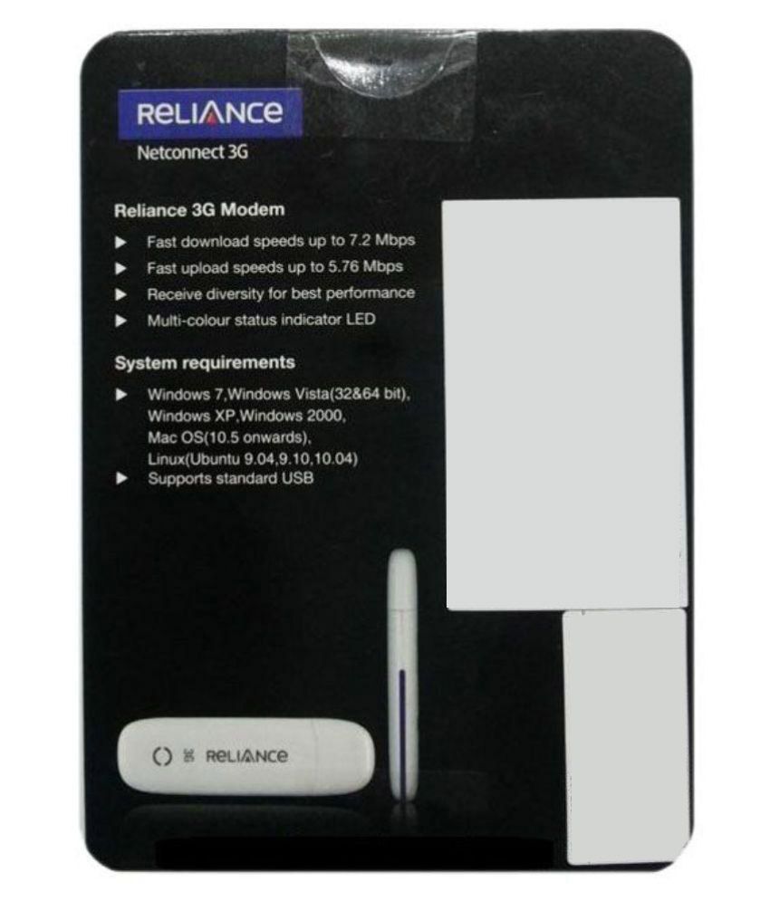 Reliance 3G White Data Cards Buy Reliance 3G White Data Cards Online