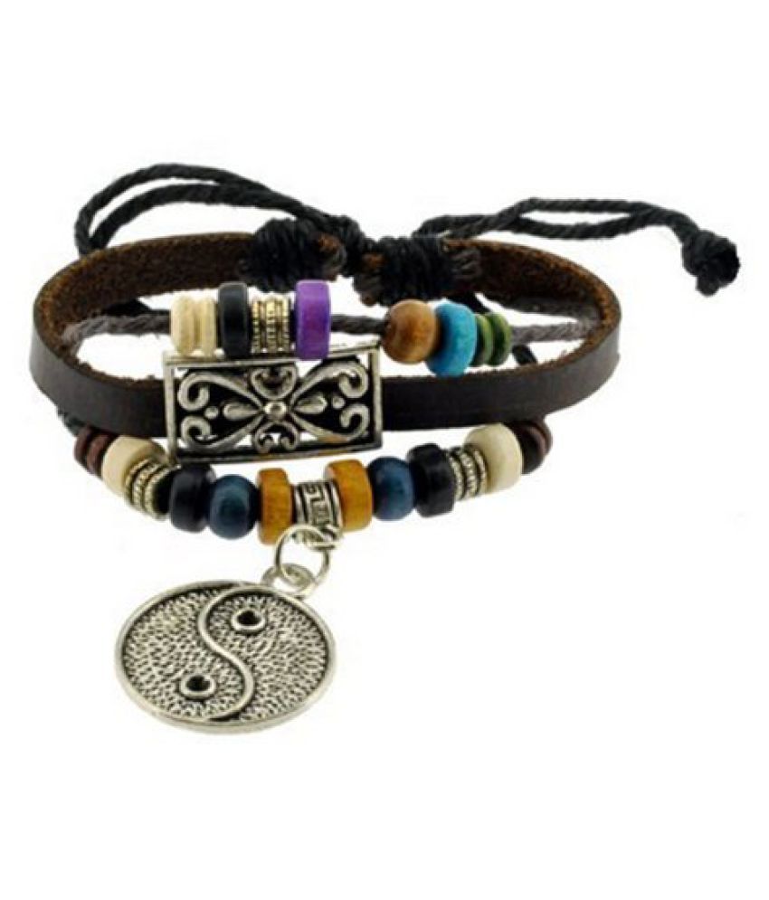 Yin Yang Symbol Zen Bracelet Leather Bracelet Wristband Surf Bracelet ...