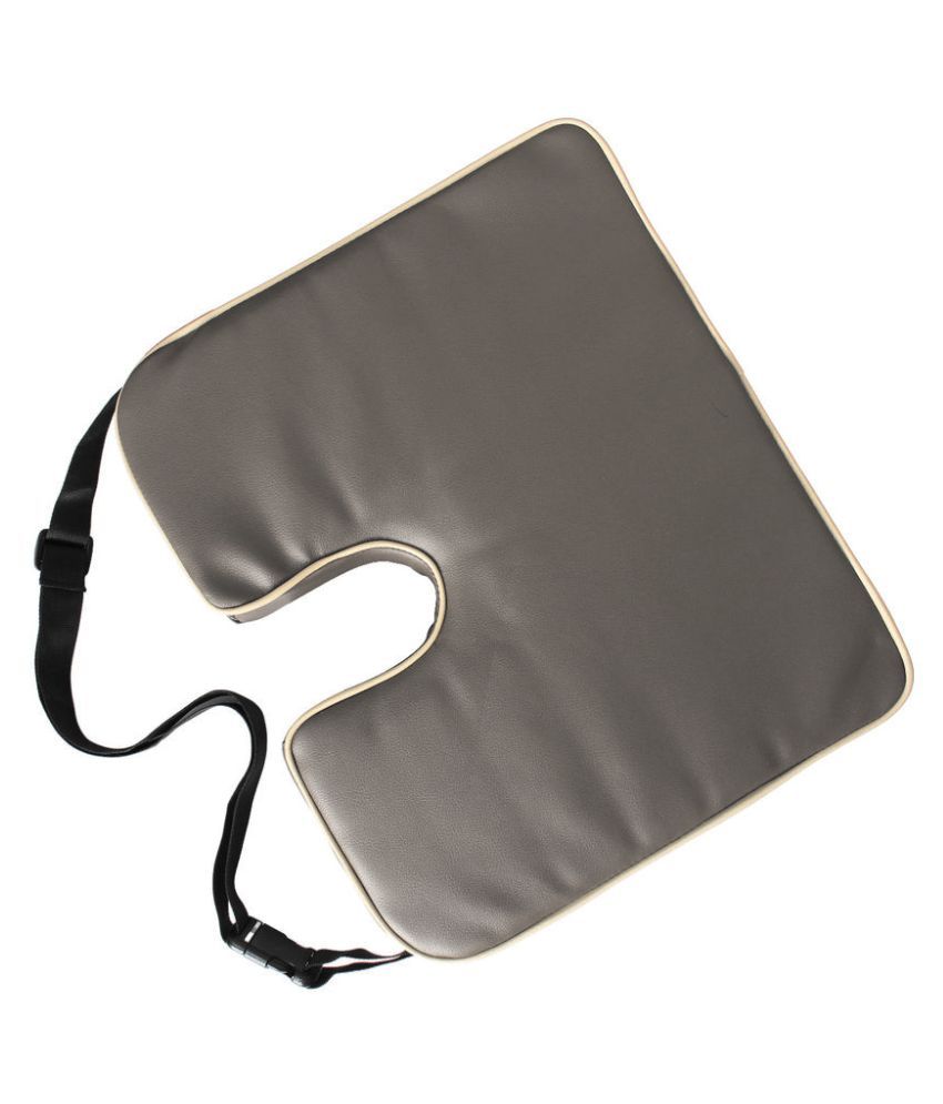 Car Vastra Grey Leatherite Car Seat Cushion Buy Car Vastra Grey