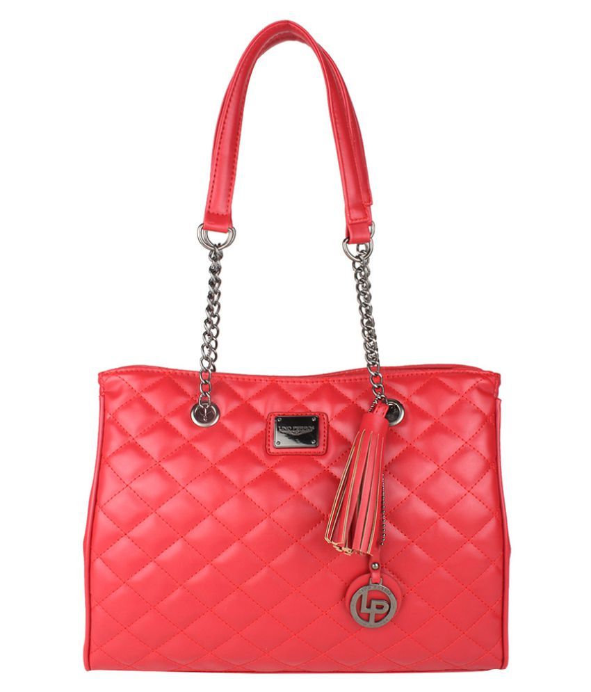 lino perros red handbag