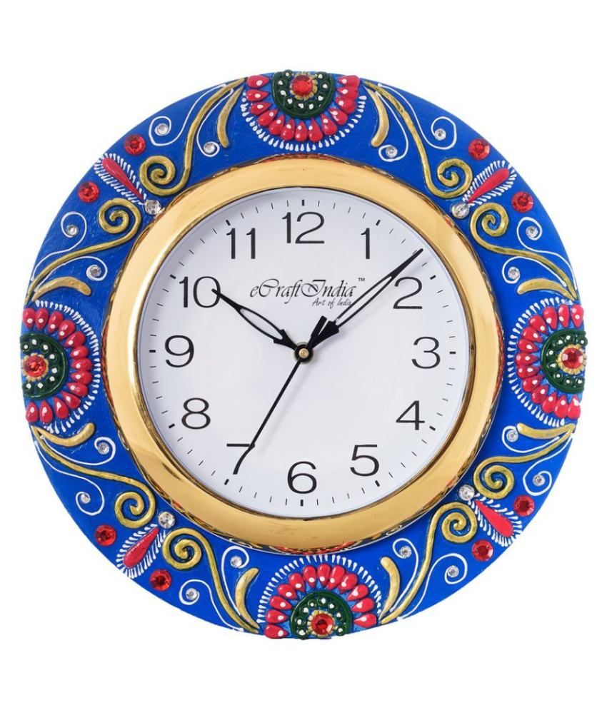     			eCraftIndia Circular Analog Wall Clock