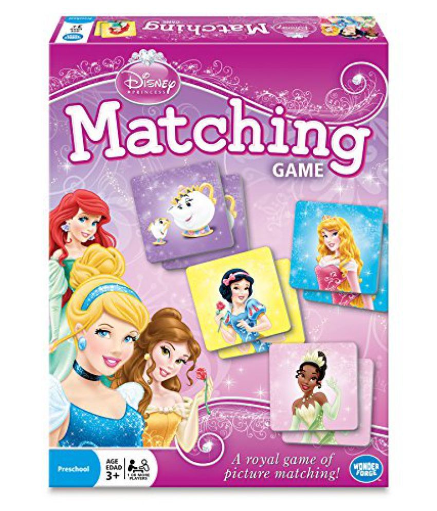 Disney Princess Matching Game, Multi Color Buy Disney Princess