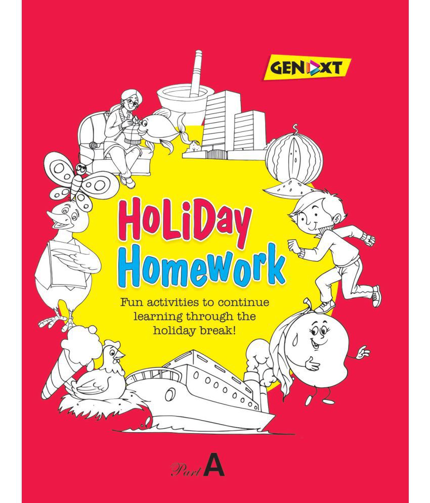 holiday homework cover page decoration