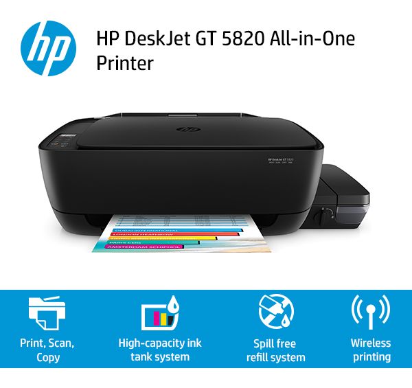 Принтер hp deskjet gt 5820 как прокачать чернила