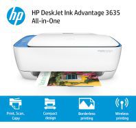 HP DeskJet Ink Advantage 3635 All-in-One Printer (White) 