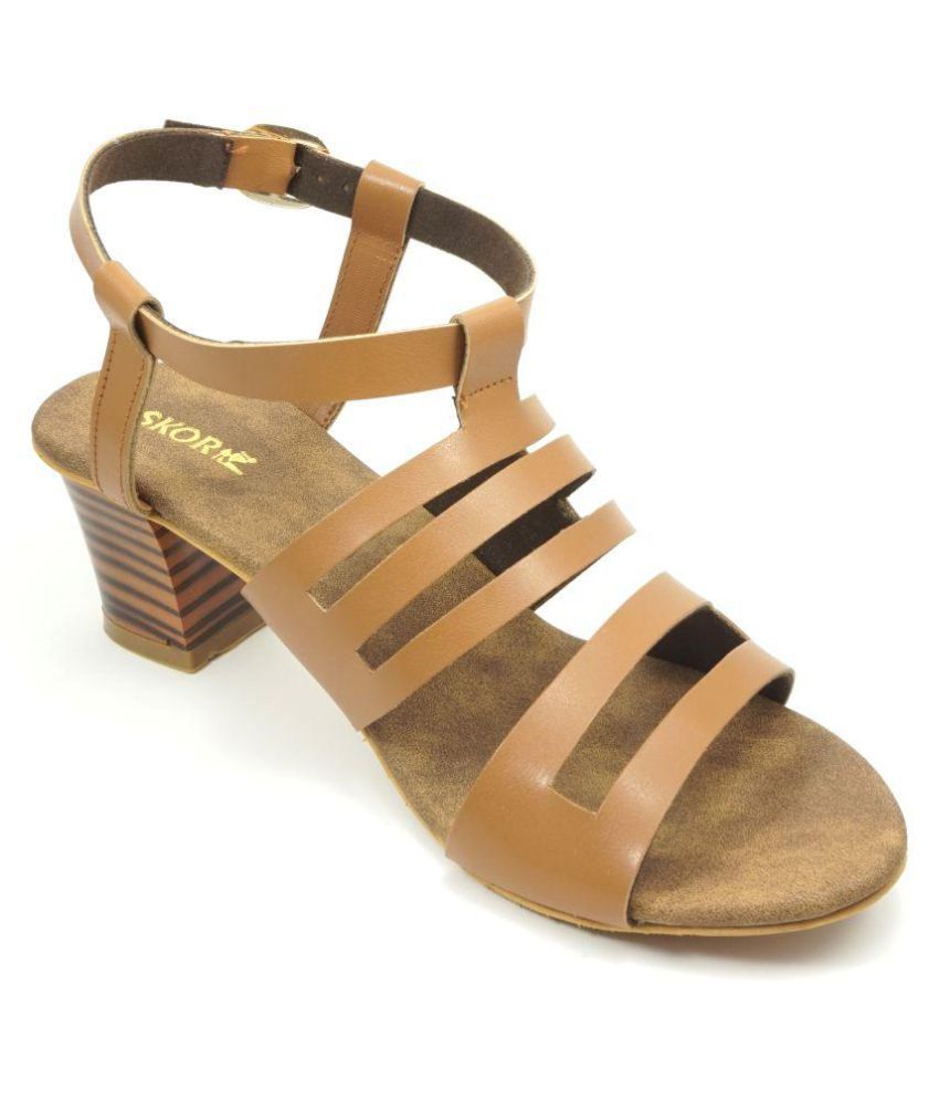 brown block heels wide fit