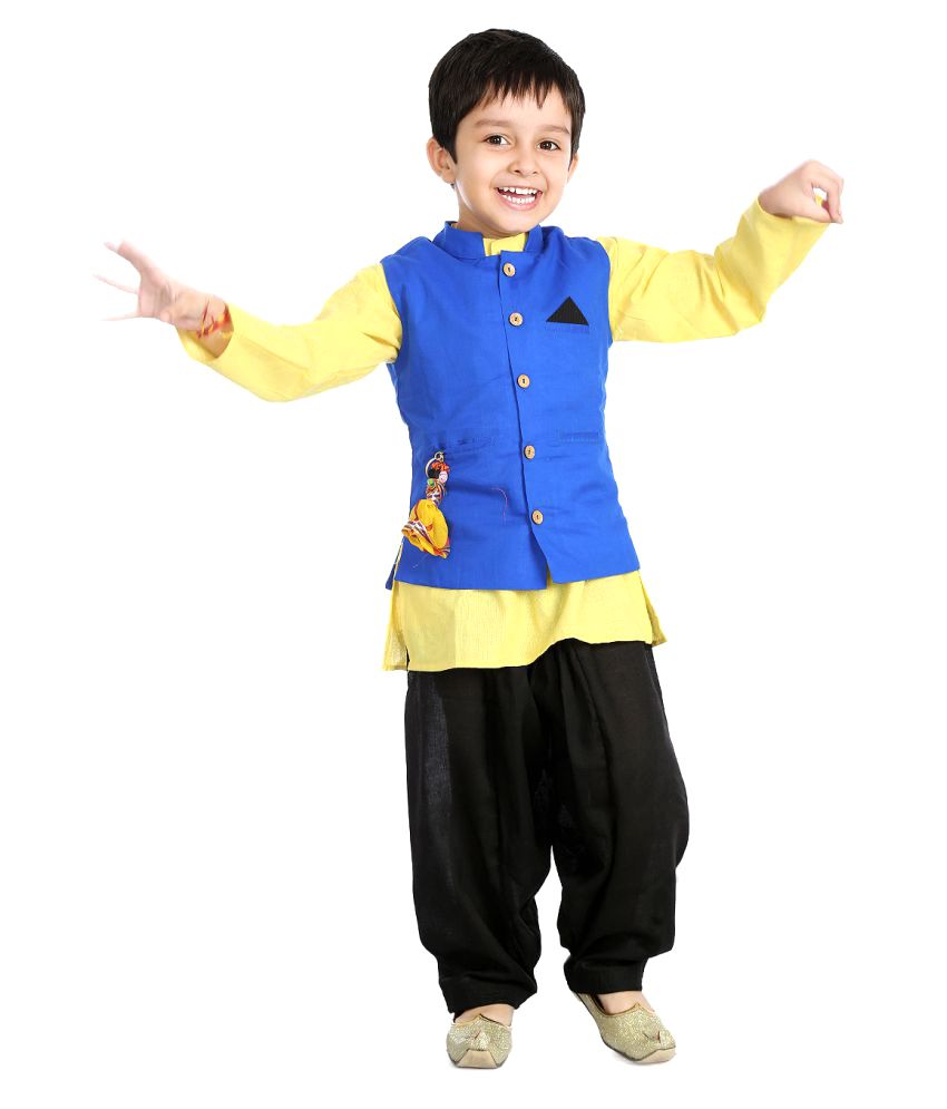 pathani suit with nehru jacket