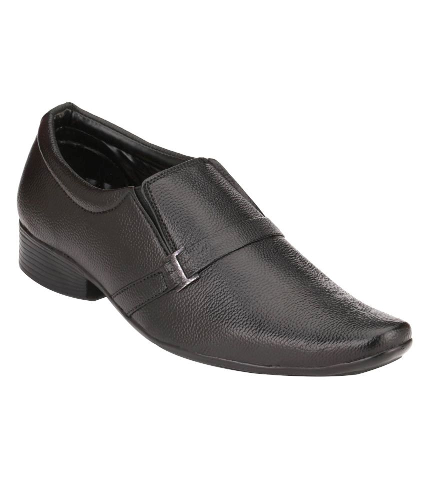non leather black shoes
