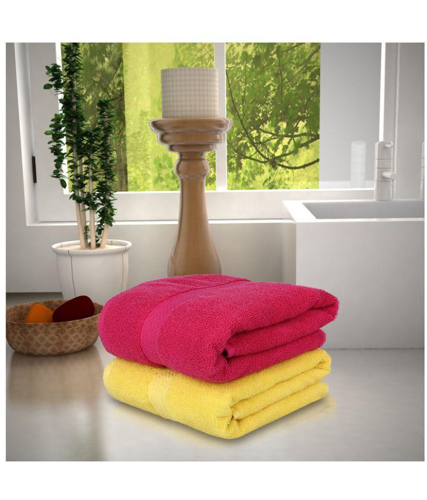     			Magna Set of 2 Terry Bath Towel Multi