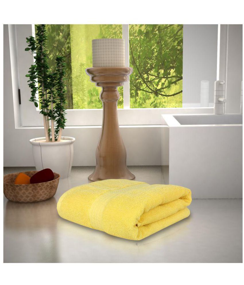     			Magna Single Terry Bath Towel Yellow