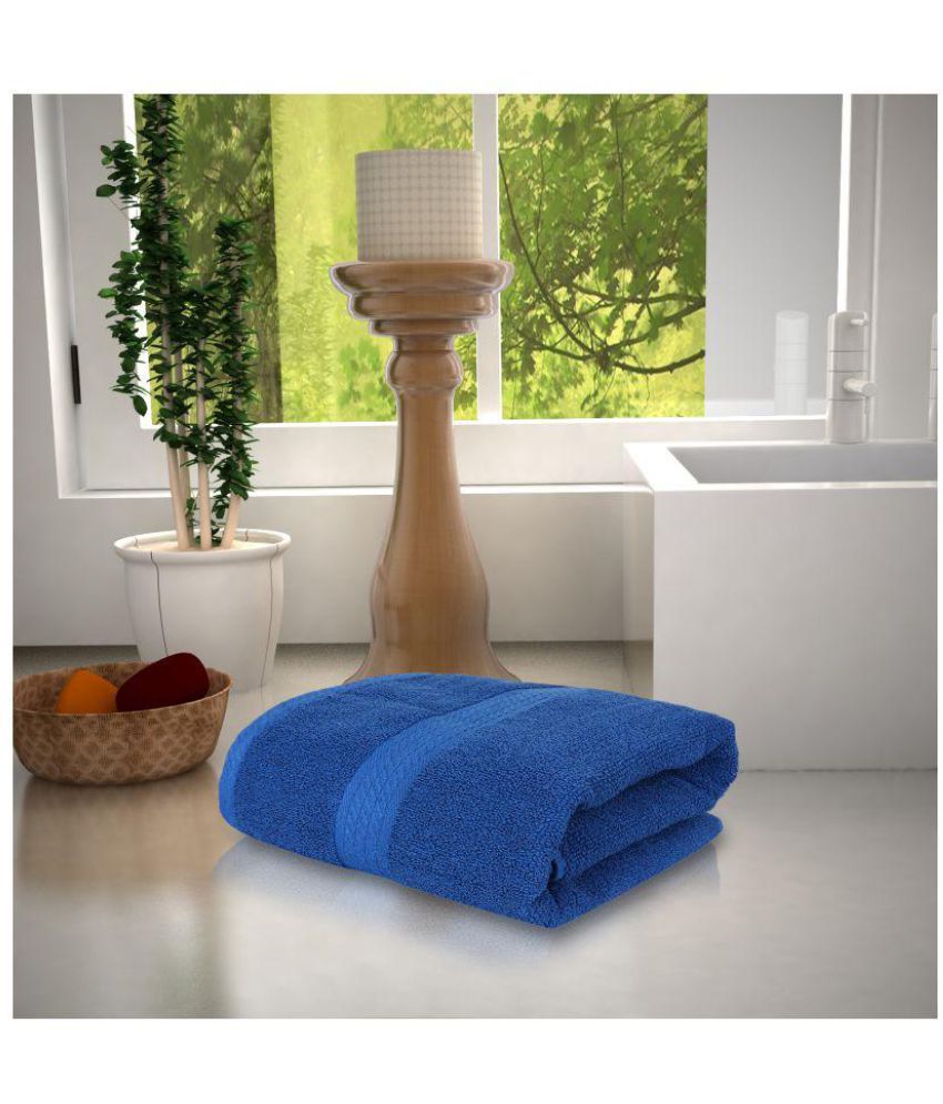     			Magna Single Terry Bath Towel Blue