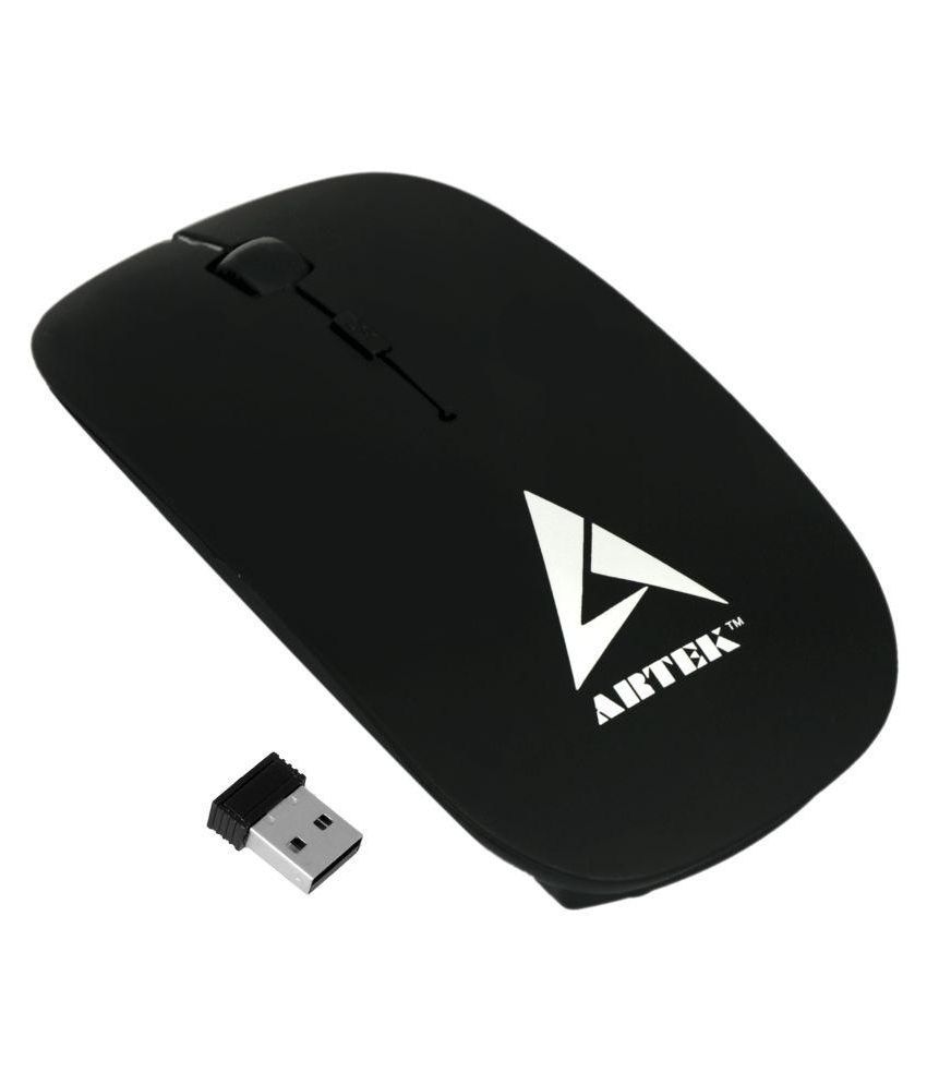     			Artek Classic Black Wireless Mouse With Auto Power Off Function