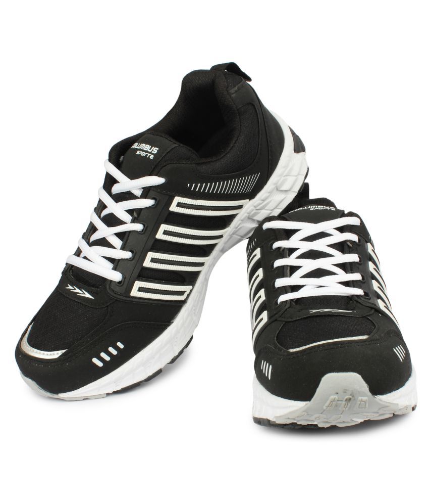 columbus black running shoes