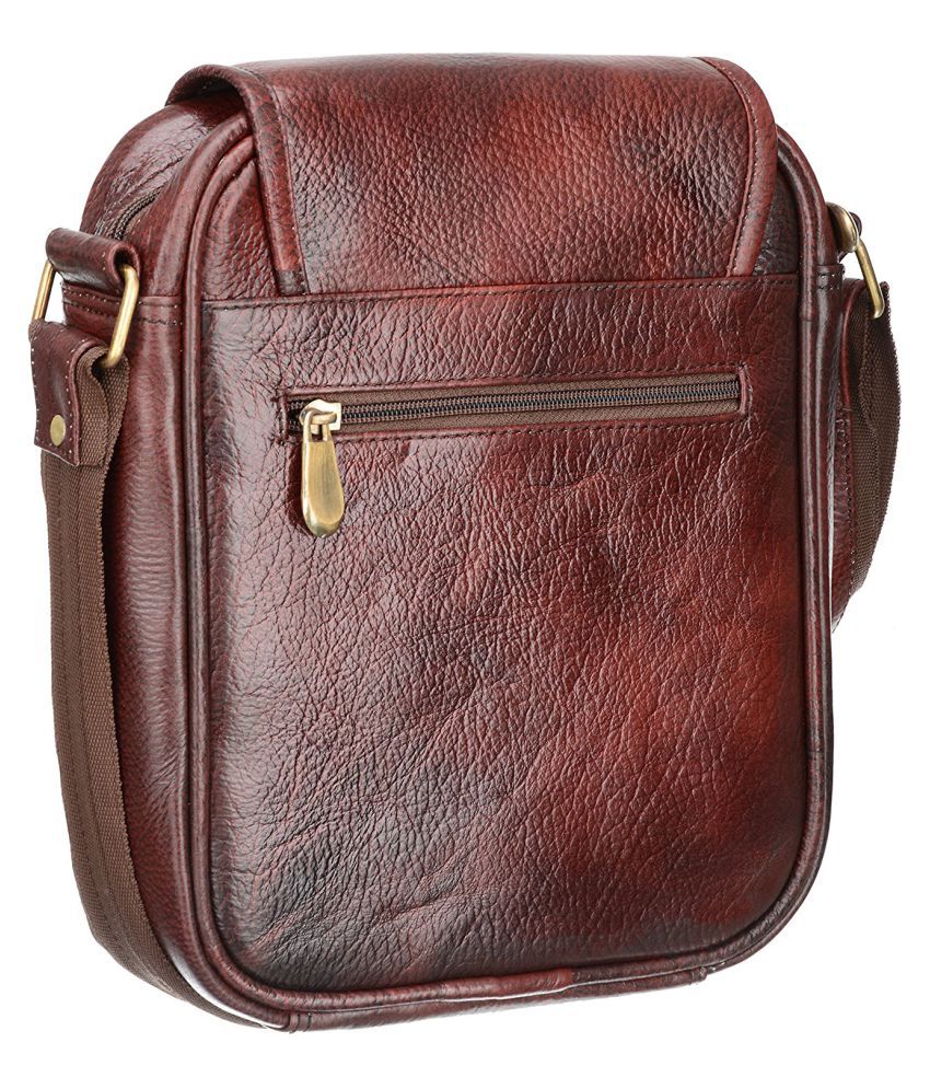 Maskino SB003 Brown Leather Casual Messenger Bag - Buy Maskino SB003 ...