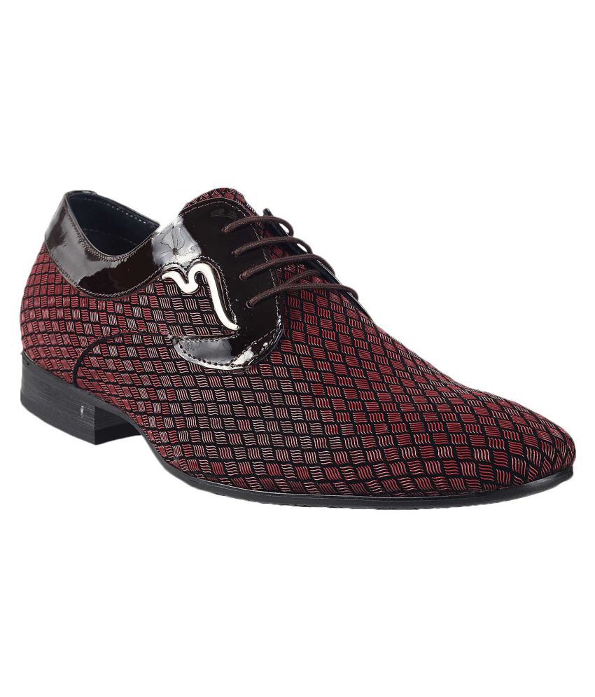 J Fontini MAROON Party Genuine Leather 