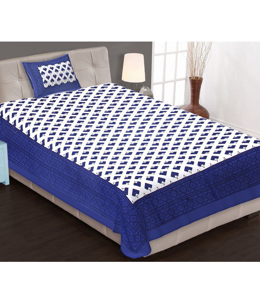 Bedding Bazar King Cotton Multicolor Printed Bed Sheet Set of 8 Buy