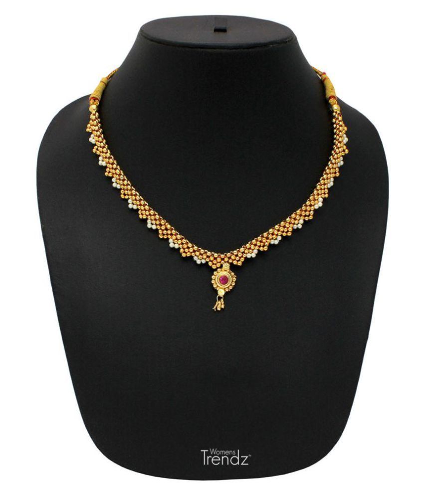 Womens Trendz 24k Gold Plated Alloy Necklace Buy Womens Trendz 24k Gold Plated Alloy Necklace 9160