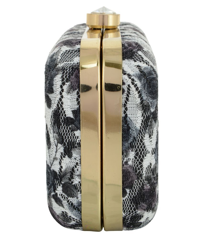 Buy Tooba Handicraft Multi Fabric Box Clutch at Best Prices in India