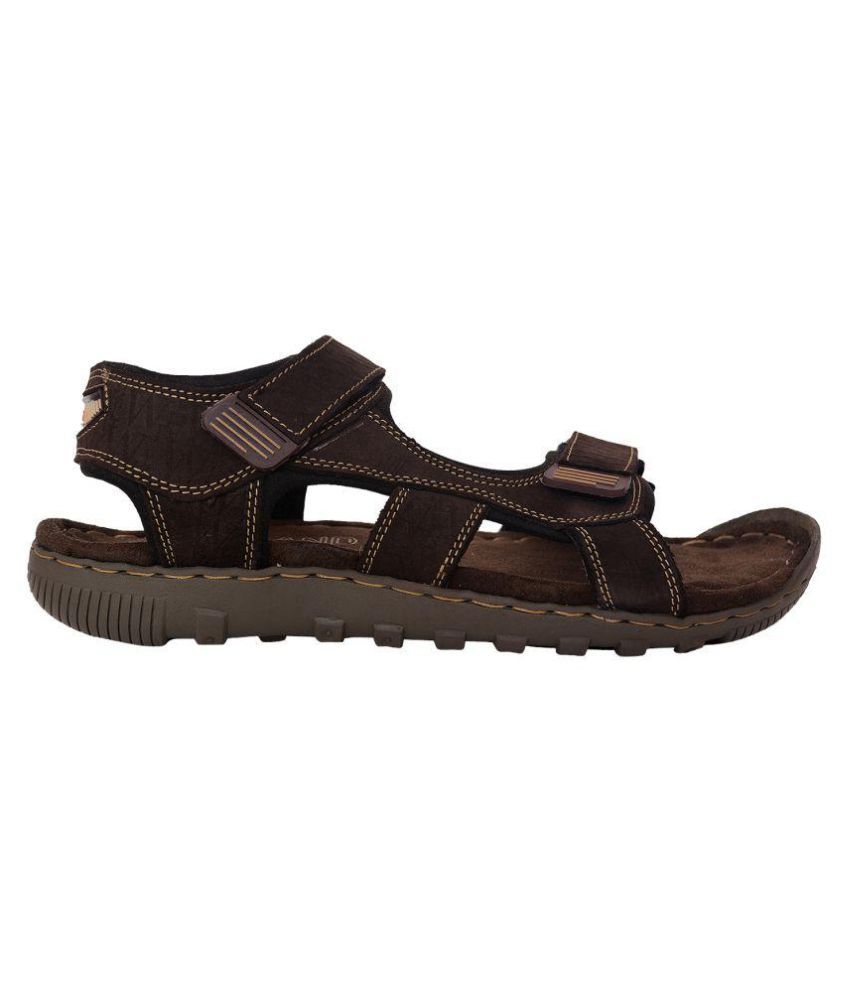 Woodland Brown Floater Sandals - Buy Woodland Brown Floater Sandals Online at Best Prices in 