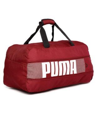 puma red duffle bag