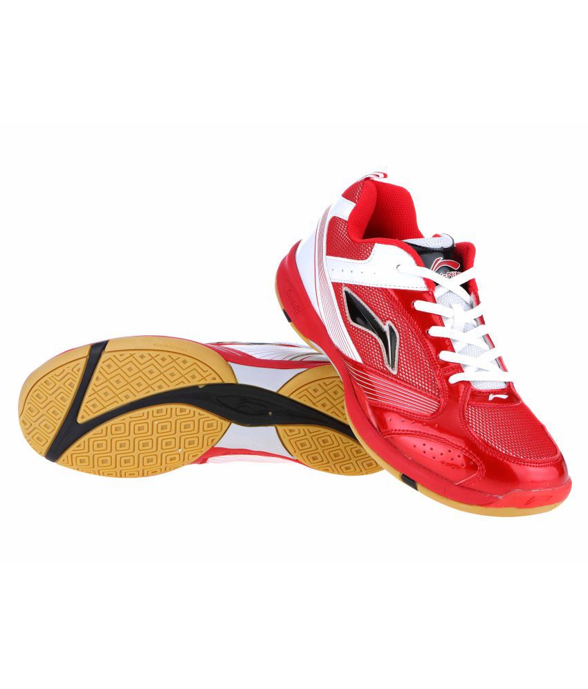 Li Ning Non  Marking  Red White Shoe Badminton  Shoes Buy 