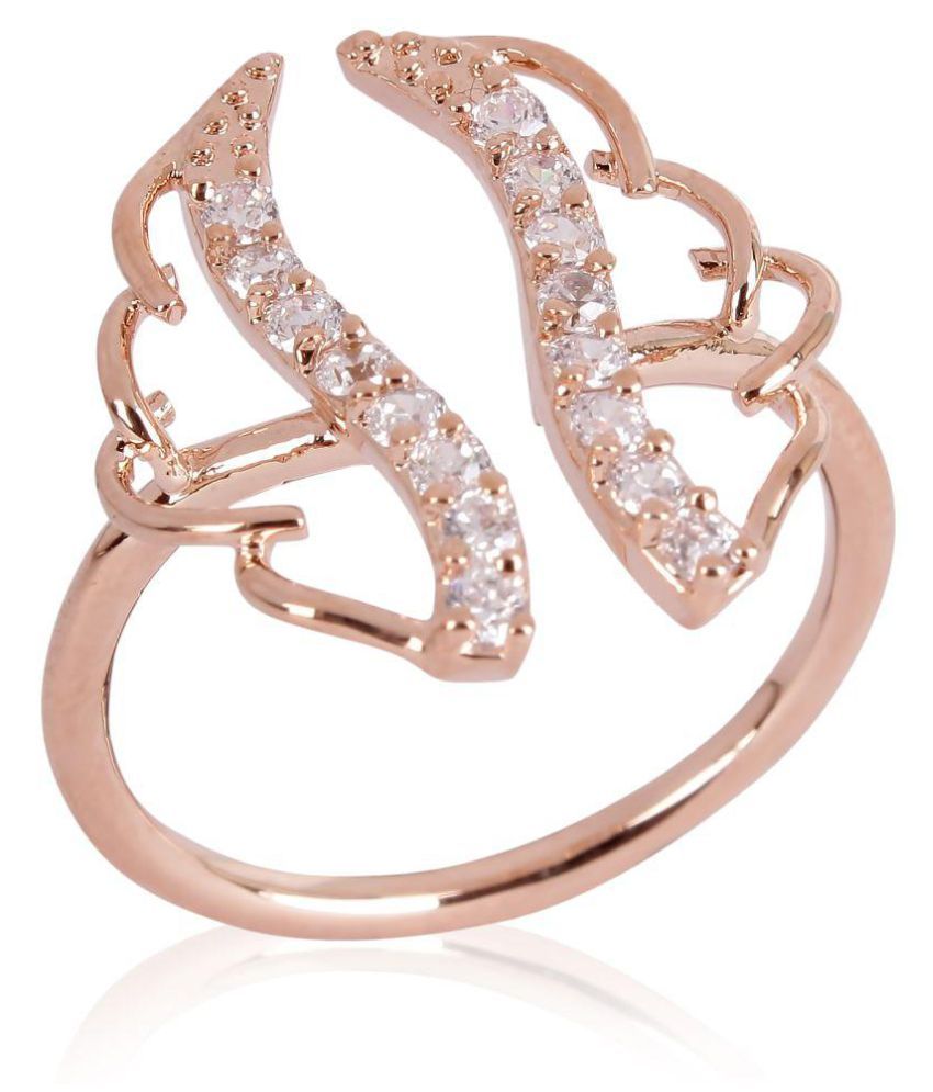 Faryal Rose Gold Plated Alloy Ring Buy Faryal Rose Gold Plated Alloy