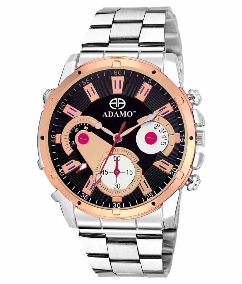     			Adamo Silver Men's Wrist Watch