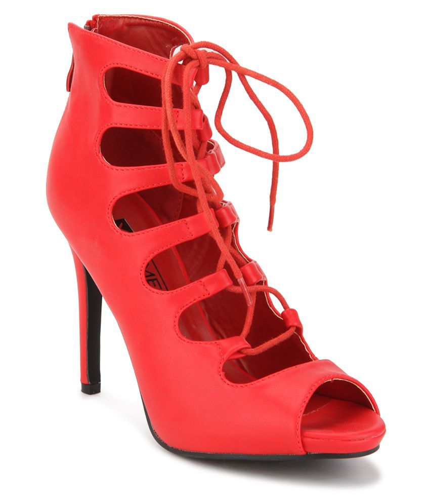 Yepme Red Stiletto Heels Price in India- Buy Yepme Red Stiletto Heels ...
