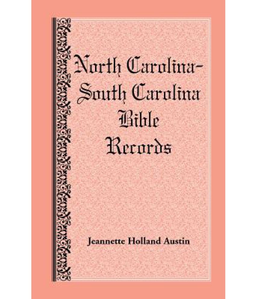 North Carolina South Carolina Bible Records Buy North Carolina