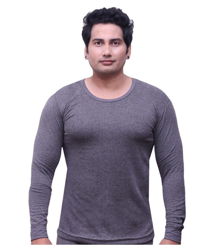     			Selfcare - Grey Cotton Men's Thermal Tops ( Pack of 1 )