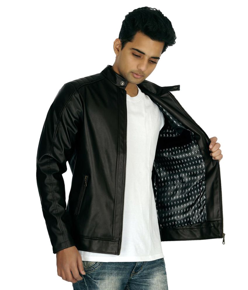 Infinity Black Leather Jacket - Buy Infinity Black Leather Jacket ...
