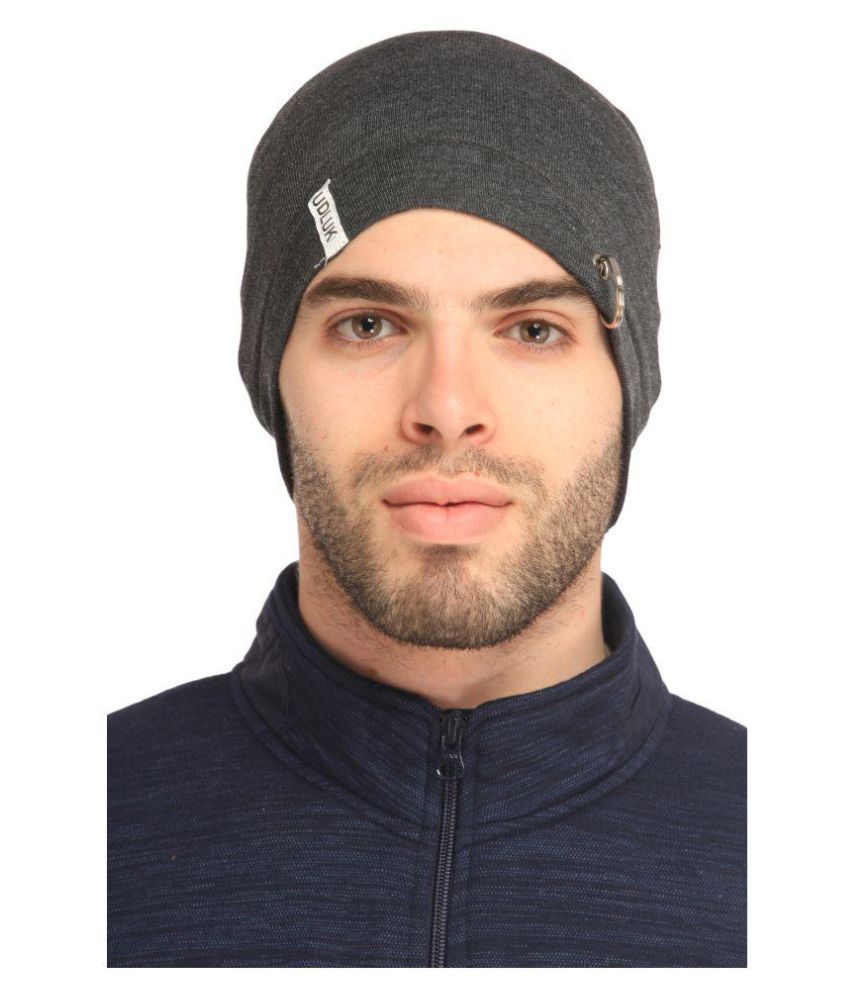 Gudluk Gray Knitted Wool Caps - Buy Online @ Rs. | Snapdeal