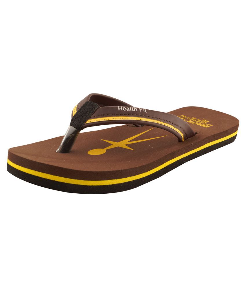 Health Fit Brown Slippers Price in India- Buy Health Fit Brown Slippers ...