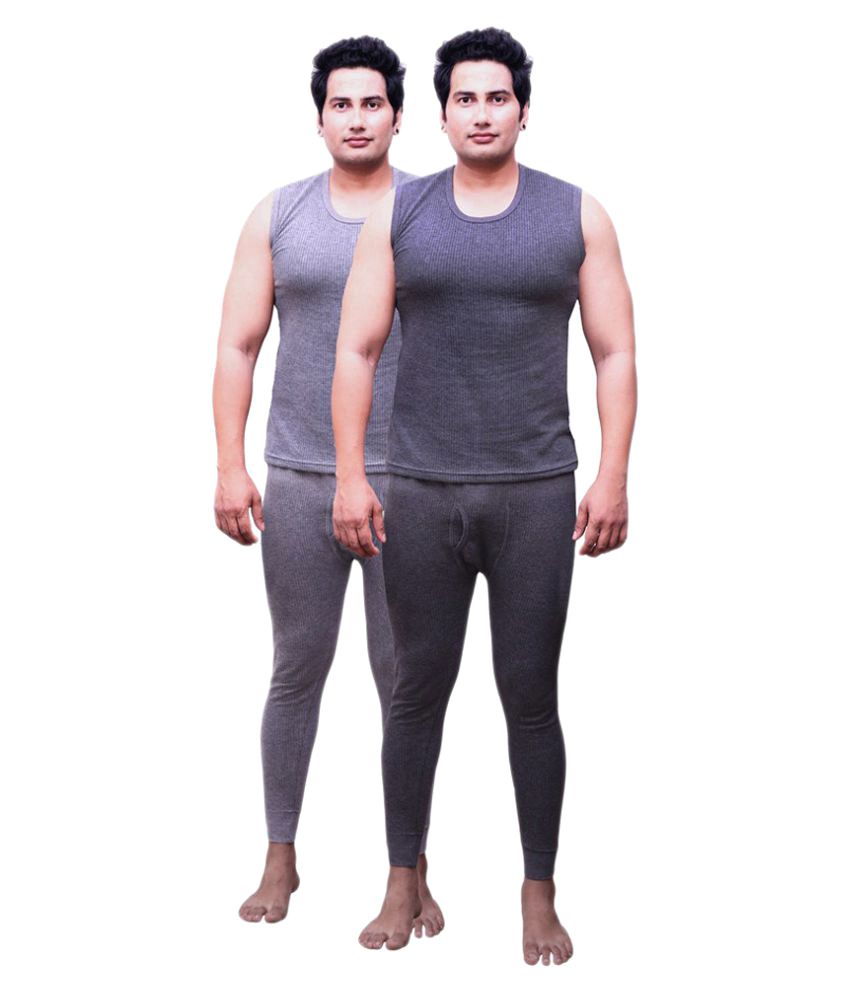     			Selfcare - Multicolor Cotton Men's Thermal Sets ( Pack of 2 )