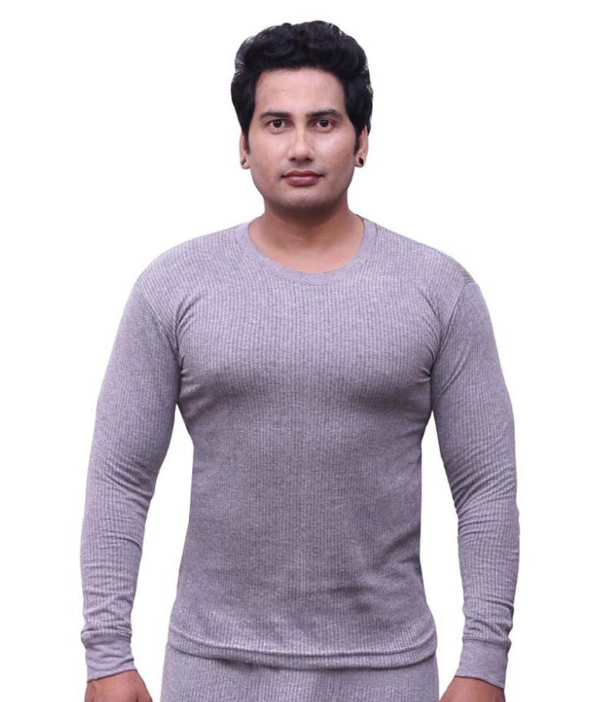    			Selfcare - Grey Cotton Men's Thermal Sets ( Pack of 1 )