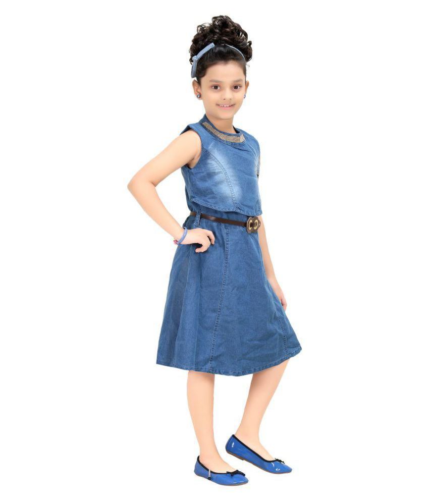 denim short frock