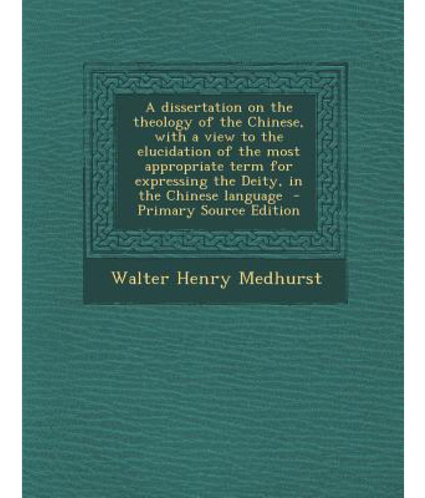 Completed dissertation religious theology thesis