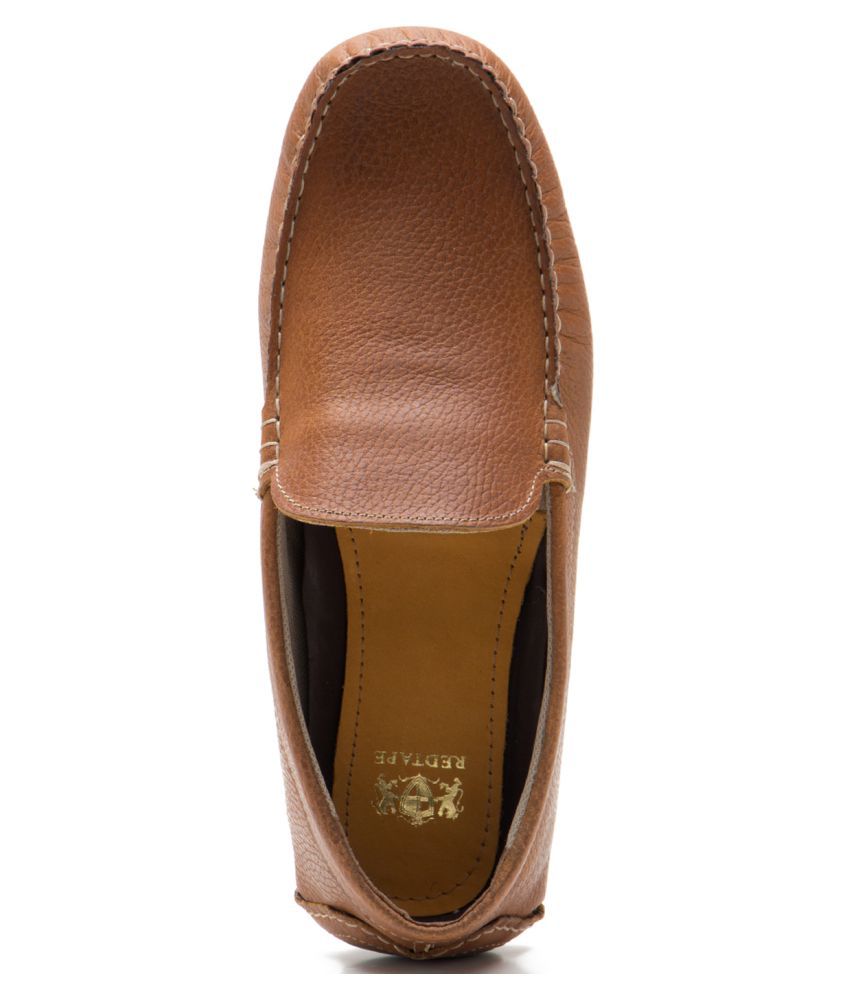 redtape brown loafers