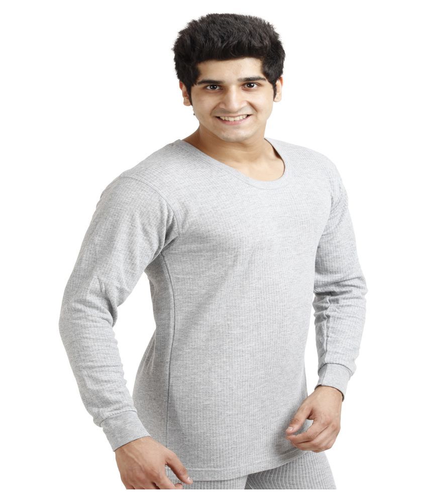 TT - Grey Cotton Men's Thermal Tops ( Pack of 1 ) - Buy TT - Grey ...