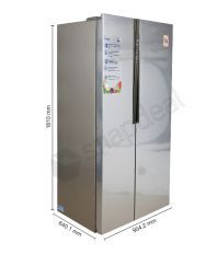 Haier 565 Ltr HRF-618SS Side by Side Refrigerator - Stainless Steel