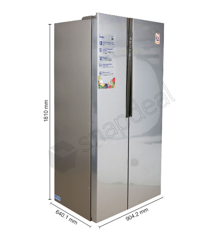 ... Haier 565 Ltr HRF-618SS Side by Side Refrigerator - Stainless Steel