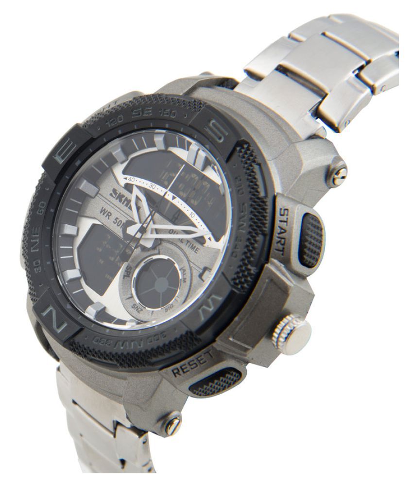 skmei silver watch